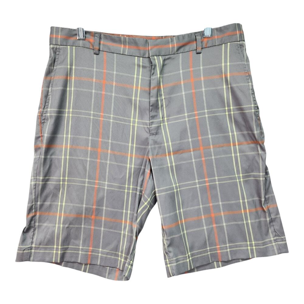 Walter Hagen Golf Shorts Mens SZ 34 34x9 Gray Flat Front Pockets Athletic Dad - Picture 2 of 11